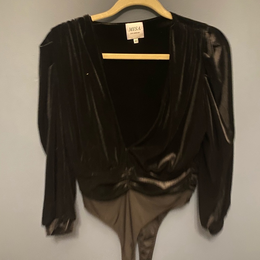 MISA Los Angeles Velvet body suit